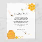 Budget Bee Baby Dusche Danke Karte (Vorderseite)