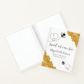 Budget Bee Baby Shower Gästebuch Notizblock (Innenseite)