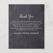 Budget Beerdigung 3 Foto Beileid Danke Karte (Rückseite)