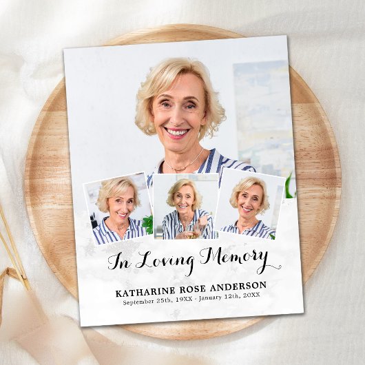 Budget Beerdigung 4 Foto Collage Beileid Vielen Da