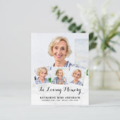 Budget Beerdigung 4 Foto Collage Beileid Vielen Da (Stehend Vorderseite)