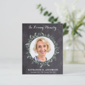 Budget Beerdigung Beileid Vielen Dank Karte Eukaly (Stehend Vorderseite)