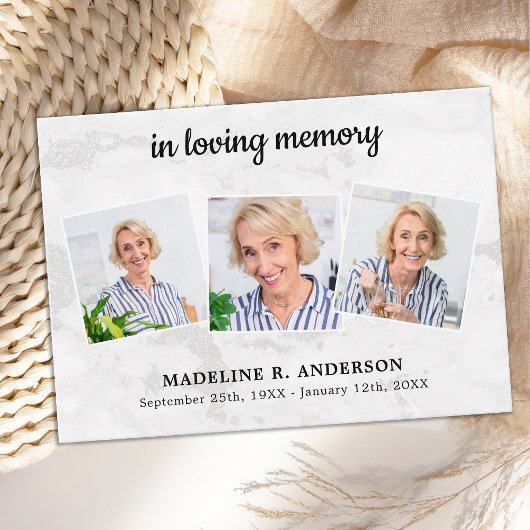 Budget Beerdigung Danke 3 Foto Beileid Mitteilungskarte