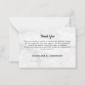 Budget Beerdigung Danke 3 Foto Beileid Mitteilungskarte (Rückseite)