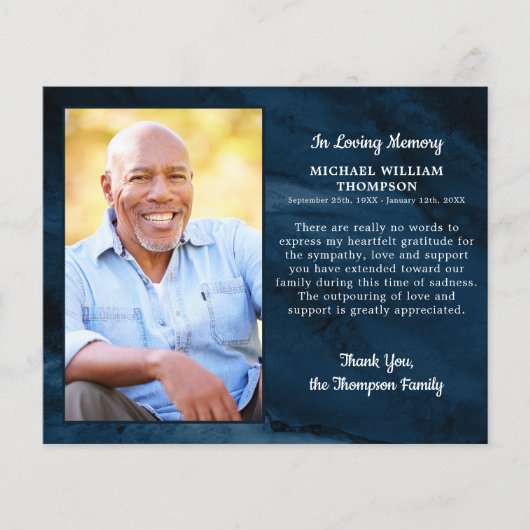 Budget Beerdigung Danke, dass Sie Blue Marble Beil (Vorderseite)