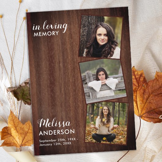 Budget Beerdigung Vielen Dank 3 Foto Memorial Mitteilungskarte