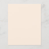 Budget Beige Coral Floral Save the Date Card (Rückseite)