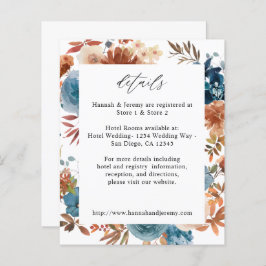 Budget Beige & Dusty Blue Floral Details