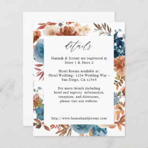 Budget Beige & Dusty Blue Floral Details