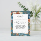 Budget Beige & Dusty Blue Floral Details - Aquamar (Stehend Vorderseite)