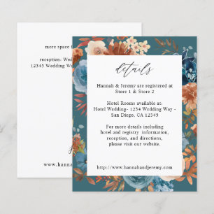 Budget Beige & Dusty Blue Floral Details - Aquamar