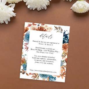 Budget Beige & Dusty Blue Floral Details Flyer