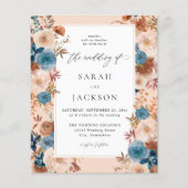 Budget Beige & Dusty Blue Floral Wedding S2 (Vorderseite)