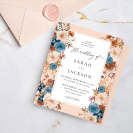 Budget Beige & Dusty Blue Floral Wedding S2