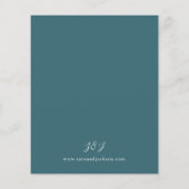 Budget Beige & Dusty Blue Floral Wedding S2 Aquama (Rückseite)