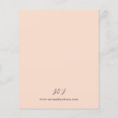 Budget Beige & Dusty Blue Floral Wedding S2 Flyer (Hinten)