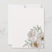 Budget Beige & Off White Florals Wedding (Rückseite)
