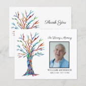 Budget Beileid Beerdigung Vielen Dank Foto Card (Vorne/Hinten)