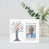 Budget Beileid Beerdigung Vielen Dank Foto Card (Stehend Vorderseite)