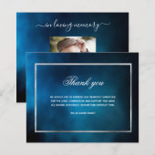 Budget Beileid Blue Sky Vielen Dank Foto (Vorne/Hinten)