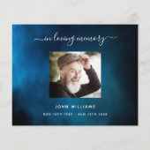 Budget Beileid Blue Sky Vielen Dank Foto (Rückseite)