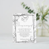 BUDGET Beileid Danke Karte. Papierblatt (Stehend Vorderseite)