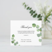 Budget Beileid Eukalyptus grün weiß (Stehend Vorderseite)