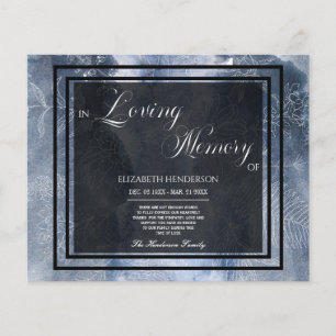 Budget Beileid In Loving Memory. Flyer