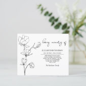 Budget Beileid Memory /Danke. (Stehend Vorderseite)