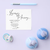 Budget Beileid Memory /Danke. Flyer (Einzeln)