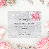 Budget Beileid silber pink vielen Dank