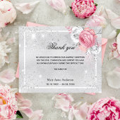 Budget Beileid silber pink vielen Dank