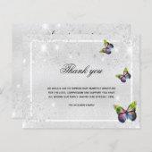 Budget Beileid Silberschmetterling Foto vielen Dan (Vorne/Hinten)