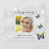 Budget Beileid Silberschmetterling Foto vielen Dan (Rückseite)