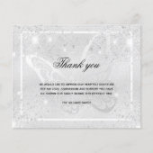 Budget Beileid Silberschmetterling Foto vielen Dan (Vorderseite)