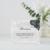 Budget Beileid Silberschwarz Foto vielen Dank (Stehend Vorderseite)