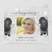 Budget Beileid Silberschwarz Foto vielen Dank (Rückseite)