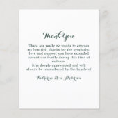 Budget Beileid Sonnenblumen Foto Beerdigung Vielen (Rückseite)