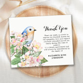 Budget Beileid Vielen Dank Memorial Bird Floral