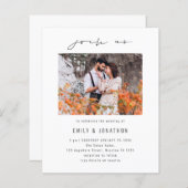 Budget beitreten US Script Foto QR Code Wedding Ei (Vorne/Hinten)