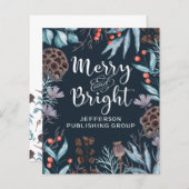 Budget Berries Merry and Bright Holiday Card (Vorne/Hinten)