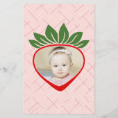 Budget Berry 1st First Birthday Party Invitation Flyer (Hinten)