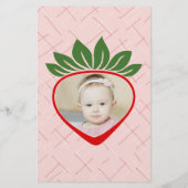 Budget Berry 1st First Birthday Party Invitation Flyer (Hinten)