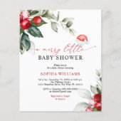 Budget Berry eine lustige kleine Babydusche Einlad (Vorderseite)