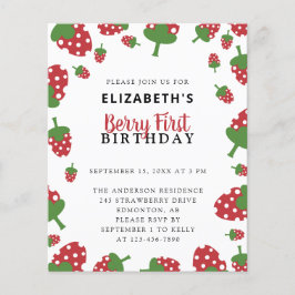 Budget Berry First Birthday Niedlich Strawberry Gi