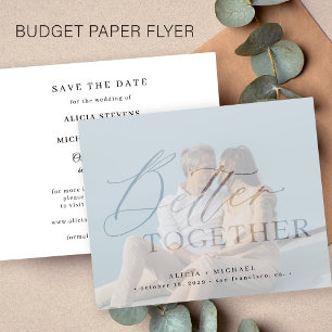 Budget besser gemeinsam Foto Hochzeit Save-the-Dat Flyer