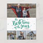 Budget Best Time of the Year Foto Holiday Card (Vorderseite)