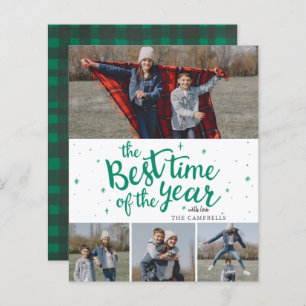 Budget Best Time of the Year Foto Holiday Card