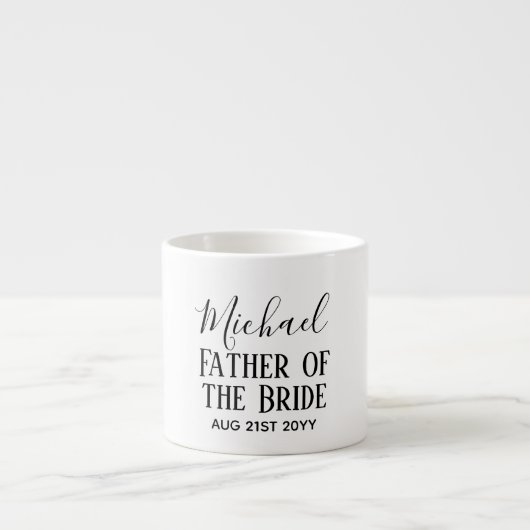 BUDGET Bestman Trauzeugen gibt Schwarz-weiße Gesch Espressotasse (Vorderseite)