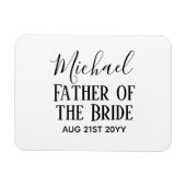 BUDGET Bestman Trauzeugen gibt Schwarz-weiße Gesch Magnet (Horizontal)